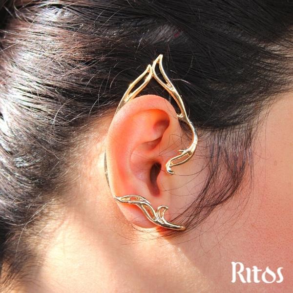 Brinco ear cuff moda elfica 