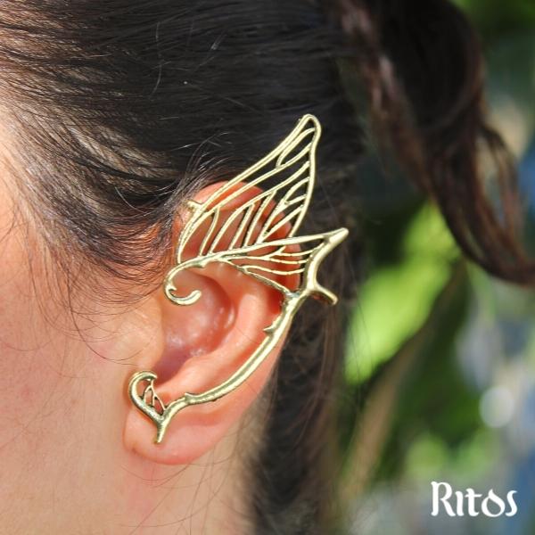 Brinco ear cuff moda elfica 