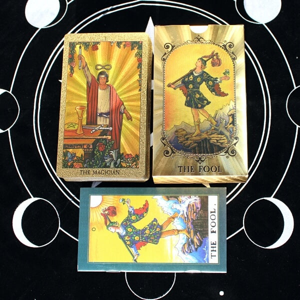 Deck de Tarot Waite con Cartas Doradas Edición Especial